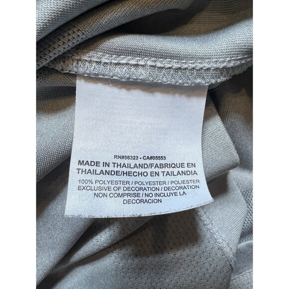 Nike Shirt Mens XXL Grey Dri-Fit Blade Collar Golf Performance Snap Button - Picture 7 of 8